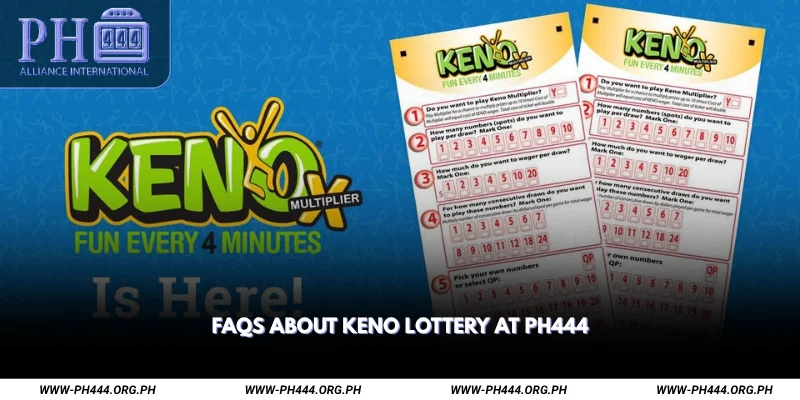 FAQs About Keno Lottery at Ph444